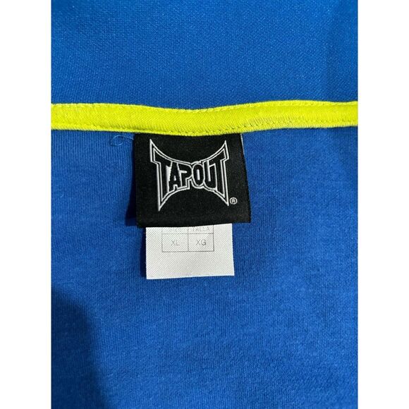 Tapout Full Zip Track Jacket Blue Spell Out Sweatshirt - Men's Size XL - Picture 16 of 16